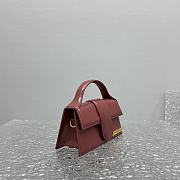 Jacquemus Le Bambino Small Flap Bag Dark Burgundy 18x6x7cm - 4