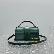 Jacquemus Le Bambino Small Flap Bag Dark Green 18x6x7cm - 1