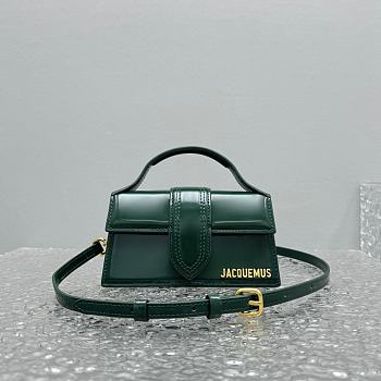 Jacquemus Le Bambino Small Flap Bag Dark Green 18x6x7cm