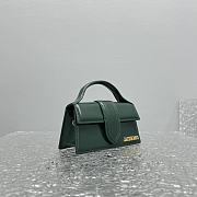 Jacquemus Le Bambino Small Flap Bag Dark Green 18x6x7cm - 5