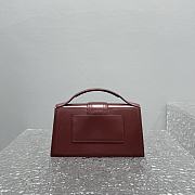 Jacquemus Le Grand Bambino Large Flap Bag Dark Burgundy 24x13x7cm - 5