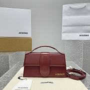 Jacquemus Le Grand Bambino Large Flap Bag Dark Burgundy 24x13x7cm - 3