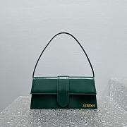 Jacquemus Le Bambino Long Flap Bag Dark Green 28x13.5x6cm - 1