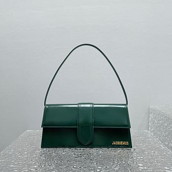 Jacquemus Le Bambino Long Flap Bag Dark Green 28x13.5x6cm