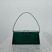 Jacquemus Le Bambino Long Flap Bag Dark Green 28x13.5x6cm - 5