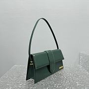 Jacquemus Le Bambino Long Flap Bag Dark Green 28x13.5x6cm - 4