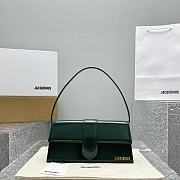 Jacquemus Le Bambino Long Flap Bag Dark Green 28x13.5x6cm - 3