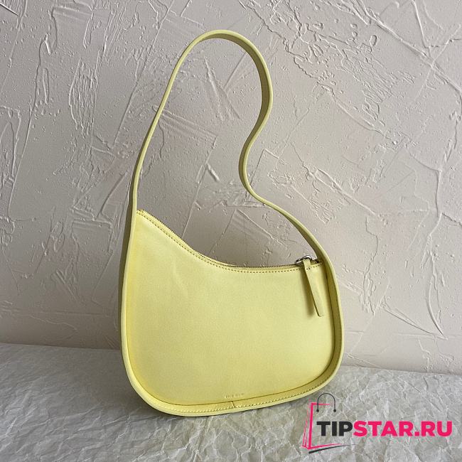 The Row Half Moon Bag in Leather Yellow 21×6×13.5cm - 1