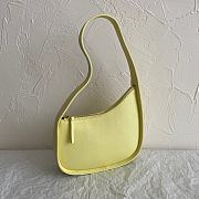 The Row Half Moon Bag in Leather Yellow 21×6×13.5cm - 3