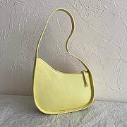 The Row Half Moon Bag in Leather Yellow 21×6×13.5cm - 5