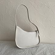 The Row Half Moon Bag in Leather White 21×6×13.5cm - 1
