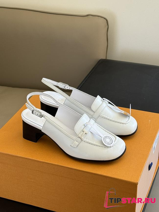 Hermes Infinie 50 Pump White - 1