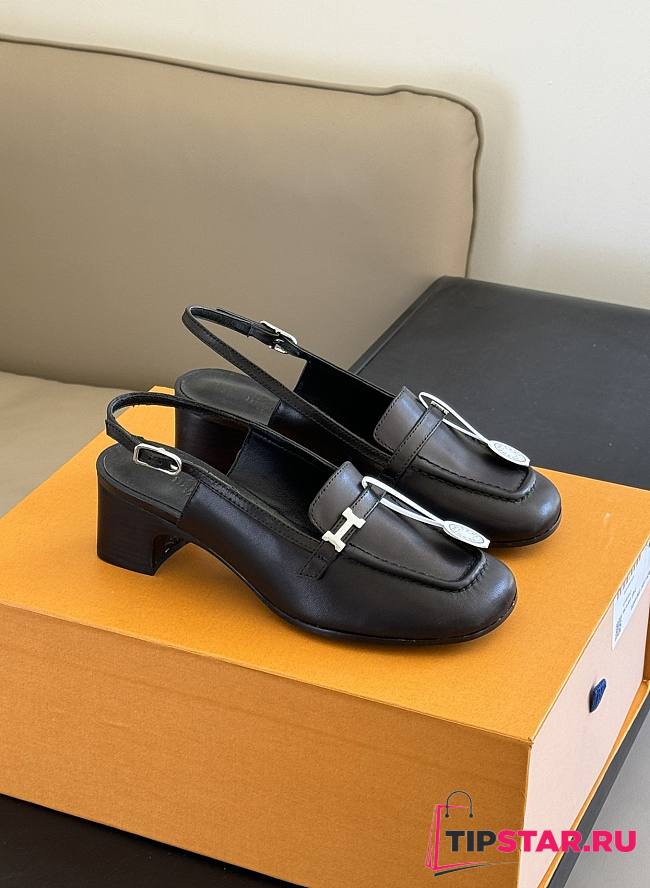 Hermes Infinie 50 Pump Black - 1