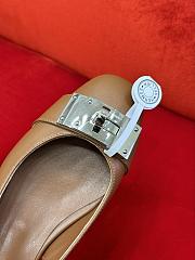 Hermes Innocente Slingback Goatskin Gold - 5