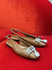 Hermes Innocente Slingback Goatskin Gold - 3