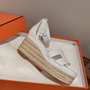 Hermes Elda Espadrille White - 2