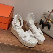 Hermes Elda Espadrille White - 3