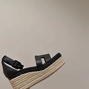 Hermes Elda Espadrille Black - 6