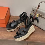 Hermes Elda Espadrille Black - 5