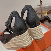 Hermes Elda Espadrille Black - 2