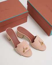 Summer Charms Sandal Suede Goatskin Pink Shell - 4