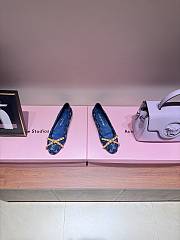 LV Nina Flat Ballerina Blue Denim 1ACK97 - 1