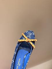 LV Nina Flat Ballerina Blue Denim 1ACK97 - 2