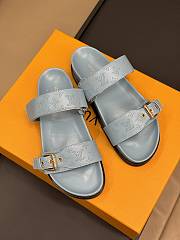 LV Bom Dia Flat Comfort Mule Sandals Light Blue 1ACKJ5 - 3