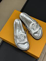 LV Isola Flat Comfort Mule Silver 1ACP8K - 3