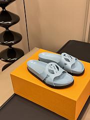 LV Isola Flat Comfort Mule Light Blue 1ACPDE - 1