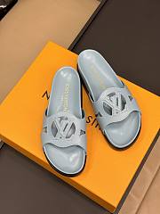 LV Isola Flat Comfort Mule Light Blue 1ACPDE - 3