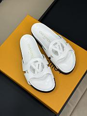 LV Isola Flat Comfort Mule White 1ACPBM - 5