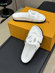 LV Isola Flat Comfort Mule White 1ACPBM - 4