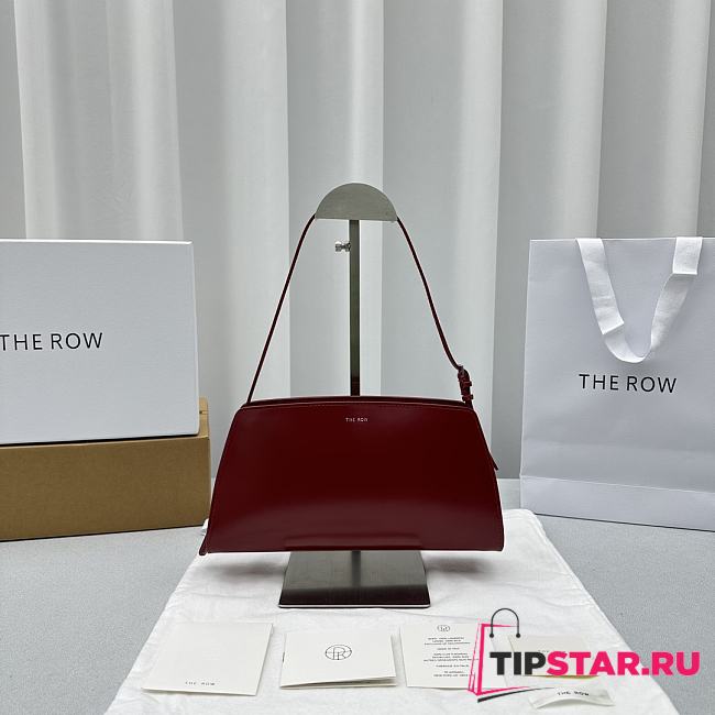 The Row Dalia Shoulder Bag in Box Leather Red 27x24x5cm - 1