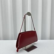 The Row Dalia Shoulder Bag in Box Leather Red 27x24x5cm - 5