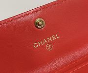 CHANEL 19 Flap Card Holder Orange size 11x9 cm - 4