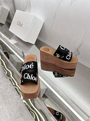 Woody Wedge Espadrille Black - 5