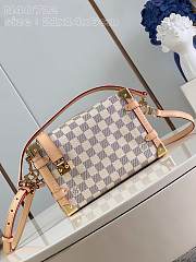 LV Side Trunk MM Damier Vernis Celeste Blue N40712 21x14x6cm - 1