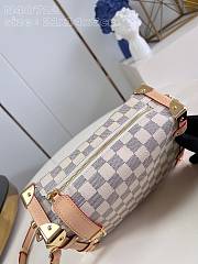 LV Side Trunk MM Damier Vernis Celeste Blue N40712 21x14x6cm - 4