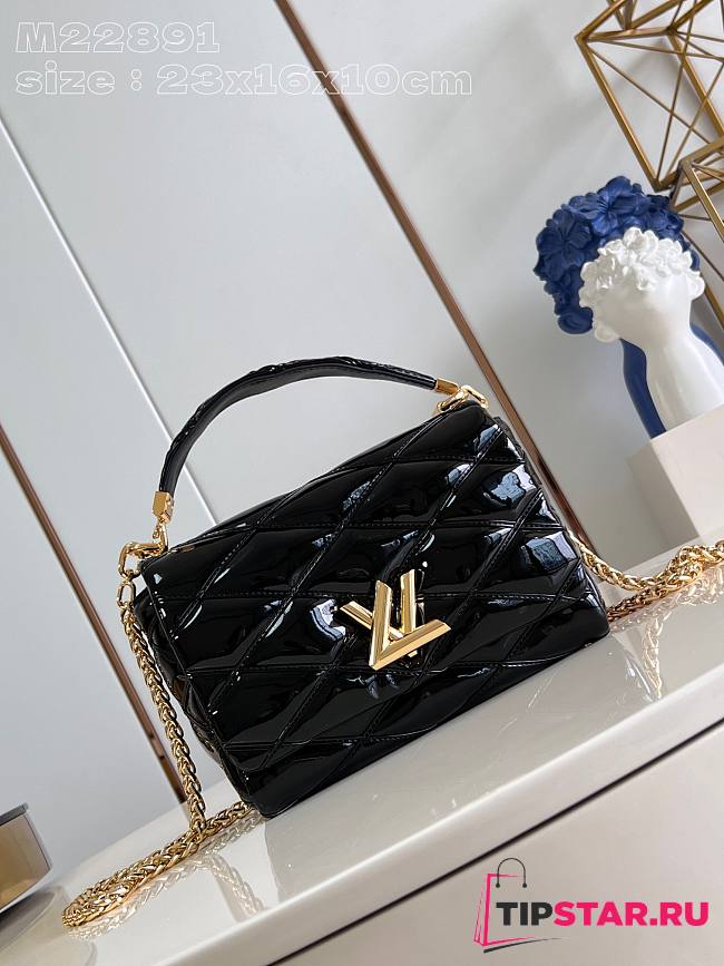 LV Go-14 MM Black Patent 23x16x10cm - 1