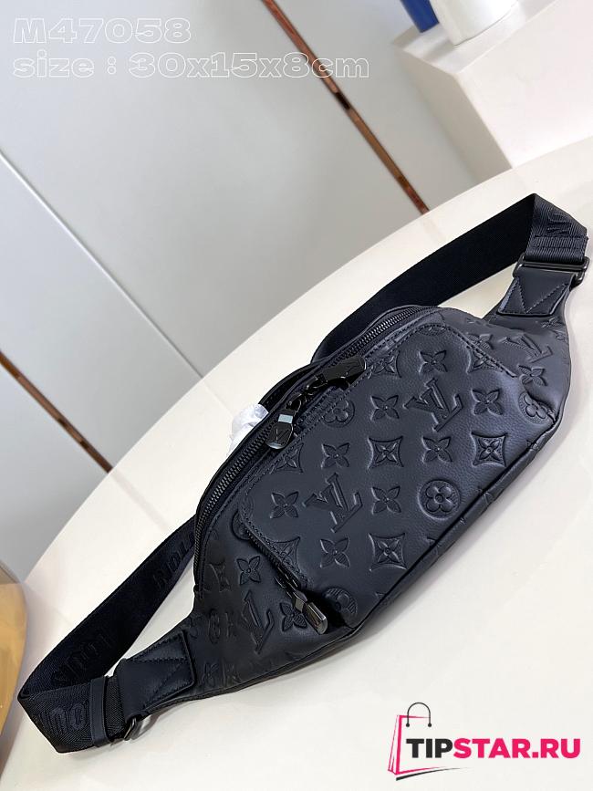 LV Rush Bumbag Black Monogram Shadow M47058 30x15x8cm - 1