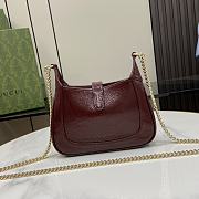 Gucci Jackie Notte Mini Bag Red Patent 19.5x18x3.5cm - 3