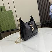 Gucci Jackie Notte Mini Bag Black Patent 19.5x18x3.5cm - 2