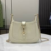 Gucci Jackie Notte Mini Bag White Patent 19.5x18x3.5cm - 1