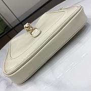 Gucci Jackie Notte Mini Bag White Patent 19.5x18x3.5cm - 2