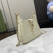 Gucci Jackie Notte Mini Bag White Patent 19.5x18x3.5cm - 6