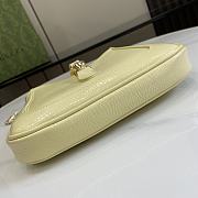 Gucci Jackie Notte Mini Bag Light Yellow Patent 19.5x18x3.5cm - 6