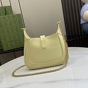 Gucci Jackie Notte Mini Bag Light Yellow Patent 19.5x18x3.5cm - 5