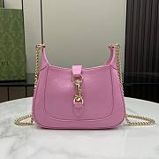 Gucci Jackie Notte Mini Bag Pink Patent 19.5x18x3.5cm - 1