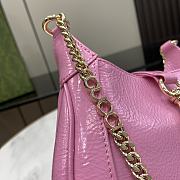 Gucci Jackie Notte Mini Bag Pink Patent 19.5x18x3.5cm - 4